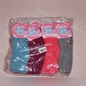 Soft & Cozy Packaged Women’s Fuzzy Socks 12 pairs with tags Brand New Multicolor